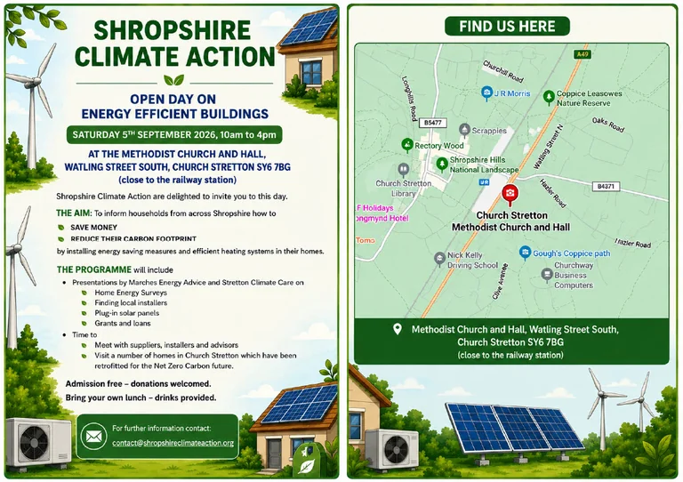 Free Church Stretton open day offers home energy advice